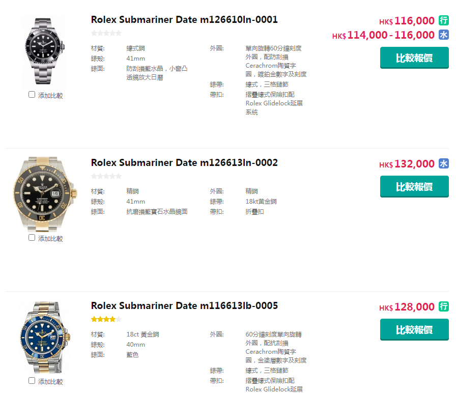 Rolex Submariner Black Watch official flagship store official website price